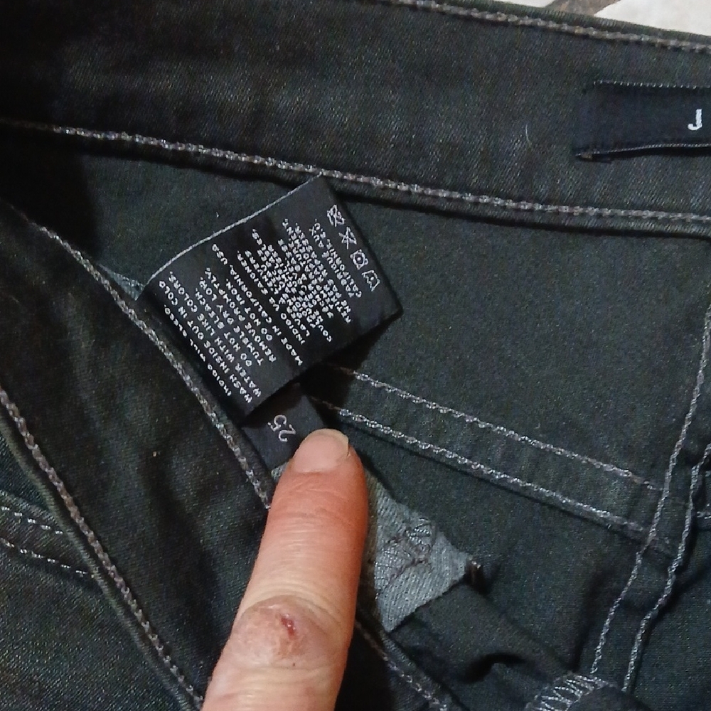 J BRAND Womens Size 25 Black Washed Skinny Leg Denim Jeans - Picture 3 of 3